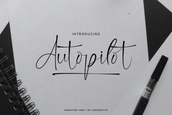 Autopilot: A Handwritten Font for Elegant Campaigns