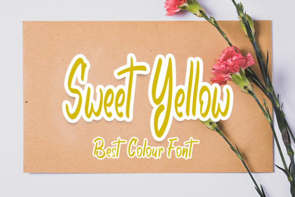Discover Sweet Yellow: A Charming Handwritten Font for Editorial Design