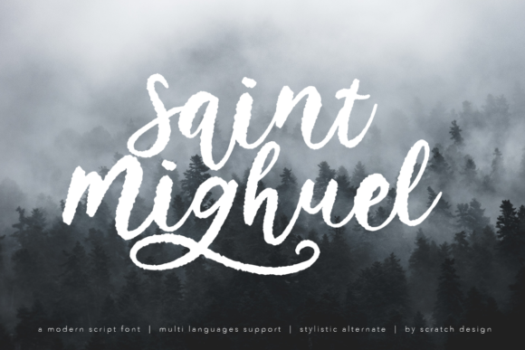 Discover the Charm of Saint Mighuel: A Handwritten Font for Makers