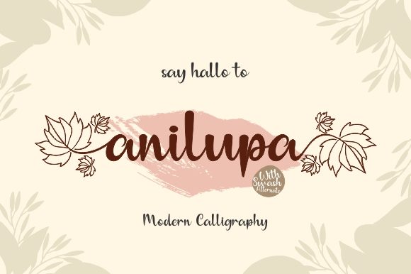 Discover the Elegance of Anilupa: A Perfect Font for Makers