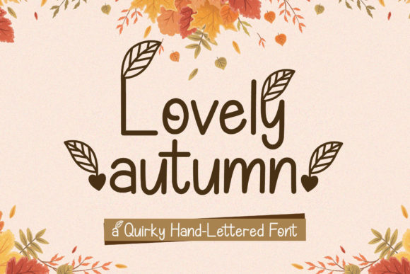 Enhance Your Editorial Design with Lovely Autumn Font