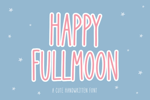 Happy Full Moon: A Handwritten Font for Web Design