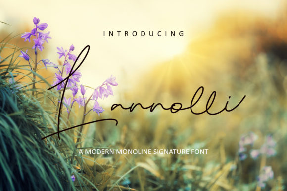 Lannolli: A Modern Script Font for Elegant Editorial Design