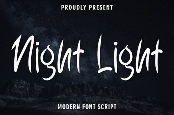 Night Light: A Script Font with a Glow