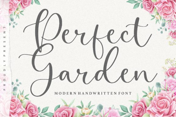 Perfect Garden: A Handwritten Font for Elegant Editorial Design