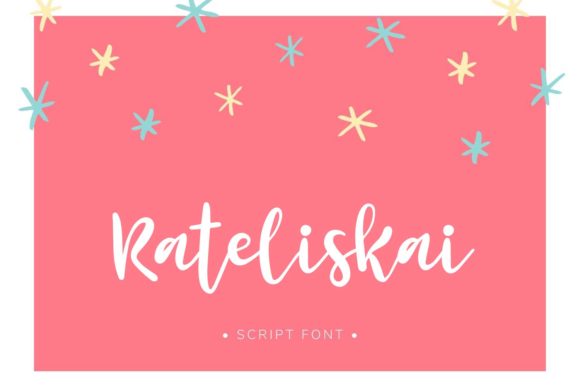 Rateliskai: A Playful Script Font for Engaging Editorial Design