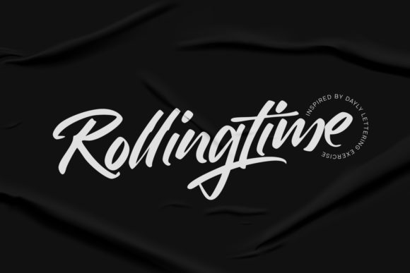 Rollingtime: A Handwritten Font for Elegant Editorial Design