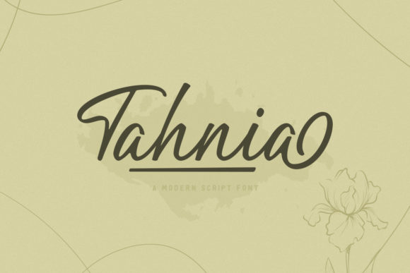 Tahnia: A Script Font with Elegance and Personality