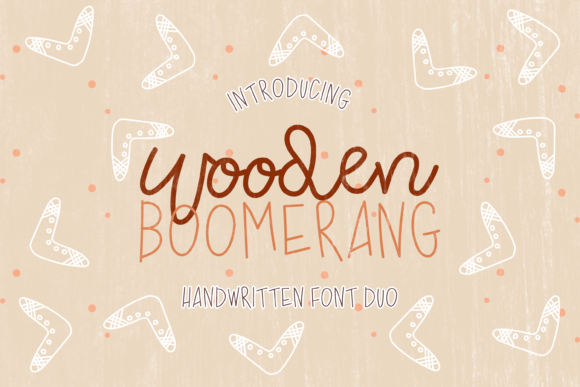 Transform Your Brand with Wooden Boomerang Font