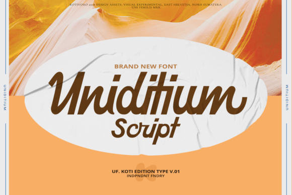 Uniditium: Elevate Your Brand with This Elegant Script Font